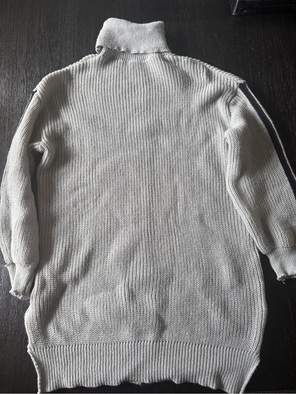 SHEIN Light Gray Fuzzy Knit Sweater